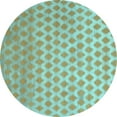 thumbnail image 1 of Ahgly Company Indoor Round Abstract Light Blue Contemporary Area Rugs, 5' Round, 1 of 4