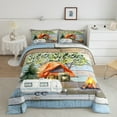 thumbnail image 1 of Erosebridal Happy Camping Bedding Sets Queen with Comforter, RV Car Duvet Insert, Rustic Theme Decor, 3pcs, 1 of 8