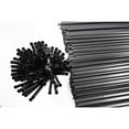 thumbnail image 3 of Paquete de 500 pajitas de plástico, pajitas reutilizables, color negro, pajitas batidoras, 21 cm, diámetro 0,5 cm, 3 of 6