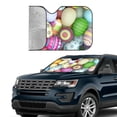 thumbnail image 3 of Kdxio Colorful Easter Eggs Print Front Windshield Sun Shade,Folding Auto Sunshade for Car Truck SUV-Small, 3 of 7