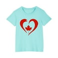 thumbnail image 2 of Piuwrlz Summer Short T Shirt Sleeve Kid Girl Boy Light Blue T-Shirt Cotton Crew Neck Shirt Top Light Blue Size 9 Years, 2 of 5