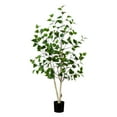 thumbnail image 2 of Nearly Natural Potted Artificial Birch Tree - 4' - Green, 2 of 6