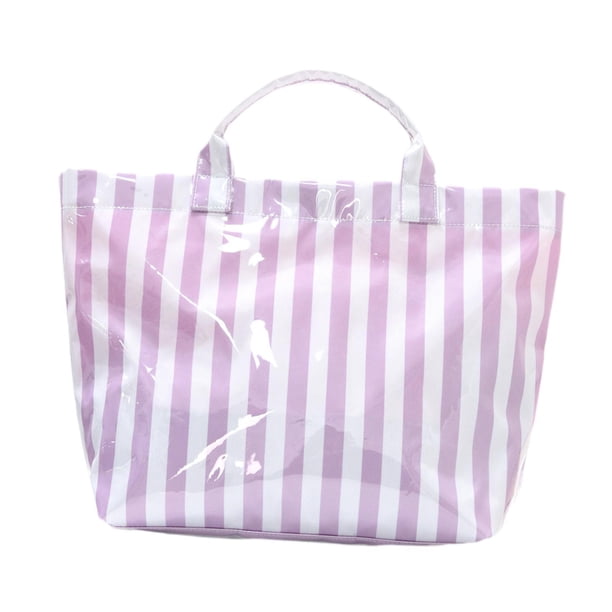 Bolso de playa de poliéster, bolso de hombro para enfermera, ideal para el trabajo, viajes, gimnasio y compras. Blanco violeta
