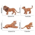 thumbnail image 3 of Figuras de juguete HUOGUO Li-on Animal para decoración del hogar, 4 unidades, 3 of 5