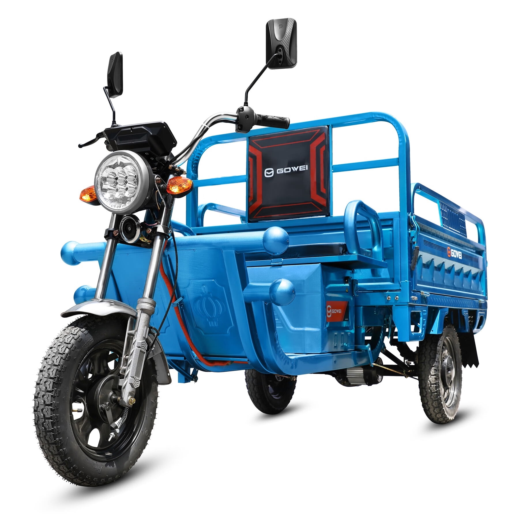 Oryxearth 1000W 60V 3-Wheel Electric Vehicle, 32Ah Auto Electric Minibike, up to 21 Mph