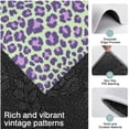 thumbnail image 3 of Green and Purple Of Leopard Print Kitchen Rugs Sets Of 3,Kitchen Runner Rugs Non Skid Washable,Decorative Kitchen Floor Mats for Kitchen,Sink,Laundry,17"x30"+ 17"x47" + 17"x59", 3 of 6