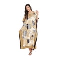 thumbnail image 2 of Caftans pour Femmes Longue Maxi Grande Taille Robe Caftans Manches 3/4 Robes pour Dames Filles en Ligne, 2 of 7