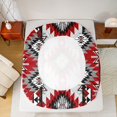 thumbnail image 5 of Manfei Boho Hippie Aztec Queen Sheet Sets, Retro Geometric Abstract Flat Sheet, Tribal Western Style Queen Fitted Sheet, Ultra Soft Home Decor, 4 Pieces, 5 of 7