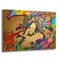 thumbnail image 2 of Epic Art 'Golden Dragon' by Dean Russo, Acrylic Glass Wall Art, 36"x24", 2 of 8