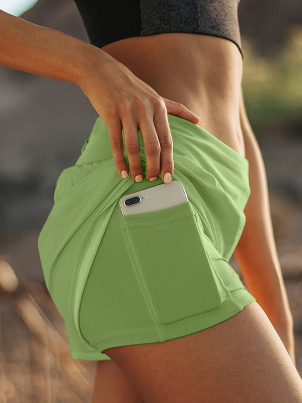 women's bike shorts with phone pocket watch
