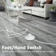 thumbnail image 5 of 2 Pack Uplighting Indoor Floor Can Light, 5W Up Lights with 2700K LED GU10 Bulbs, Uplights Floor Spot Lights Indoor for Home Accent Lighting, 5.9 FT Plug Cord & Foot Switch, 5 of 6