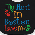 thumbnail image 4 of Inktastic My Aunt in Boston Loves Me Boys or Girls Baby Bib, 4 of 4