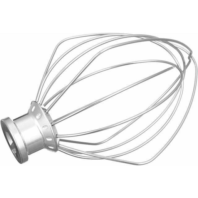 Batidor de alambre de acero inoxidable Batidora de pie en ángulo para KitchenAid K45WW WP9704329 Accesorio para procesador de alimentos-