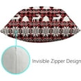 thumbnail image 3 of GZHJMY Christmas Buffalo Plaid Deer Throw Pillow Cases Pillow Covers 1 Pack Cushion Cases with Zipper for Sofa Couch Bedroom Christmas Winter Holiday 16x16 Inch Home Decor, 3 of 6