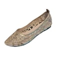 thumbnail image 2 of Caywon Women Feminine Mesh Sequin Embroidered Flat Shoes, Pointed Toe Bow Back Slip On, Dressy Casual Summer Comfortable, Ladies Shoes Zapatos Mujer, 2 of 9
