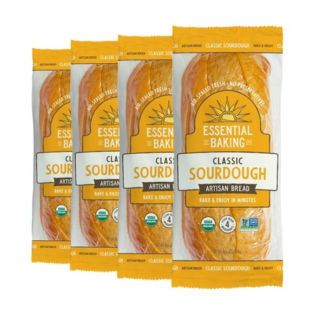 Essential Bake at Home Sourdough Bread, Certified Organic, Non-GMO, Shelf-Stable, 16 oz, 4 Pack