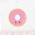 thumbnail image 4 of Inktastic Light Pink Donut Girls Toddler Dress, 4 of 5