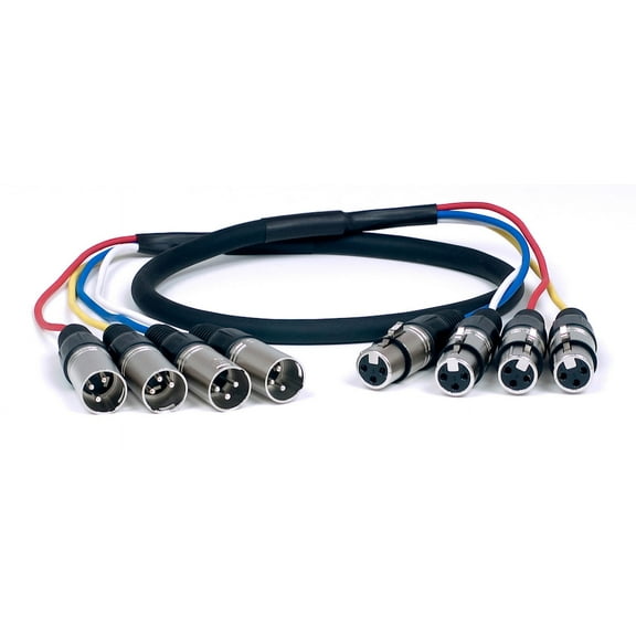 Vocopro XLRQUAD6 6ft Quad Xlr Cable
