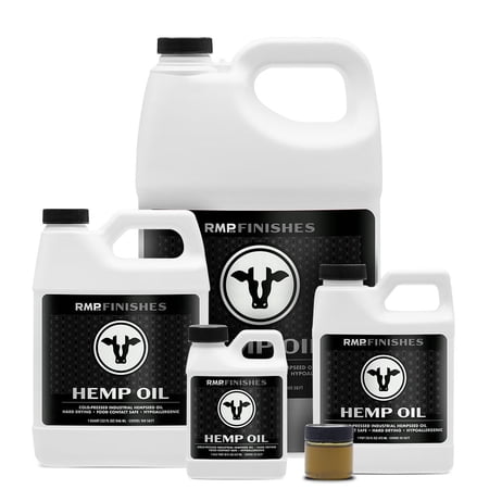 RMP Finishes Hemp Oil for Wood Finishing, Cutting Boards, Butcher Blocks, Countertops, Wooden Utensils, Food Grade, 32 oz.