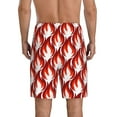 thumbnail image 3 of Naloa Fire Symbols Men's Short Pajama Pants, Lounge Comfort Shorts with Elasticized Waistband and Side Pockets - 3X-Large, 3 of 9