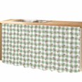 thumbnail image 2 of Sage Green Plaid Cabinet Curtains for Shelves, Checkered Farmhouse Privacy Curtain for Closet Self Adhesive, Dust-Proof Drapes for Closet Storage Room Classroom Doorway, 32"W x 55"L, 2 of 9