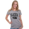 thumbnail image 4 of Vintage Retro Slacker 90s Throwback Womens Slim Fit Graphic Tee Brisco Brands S, 4 of 5