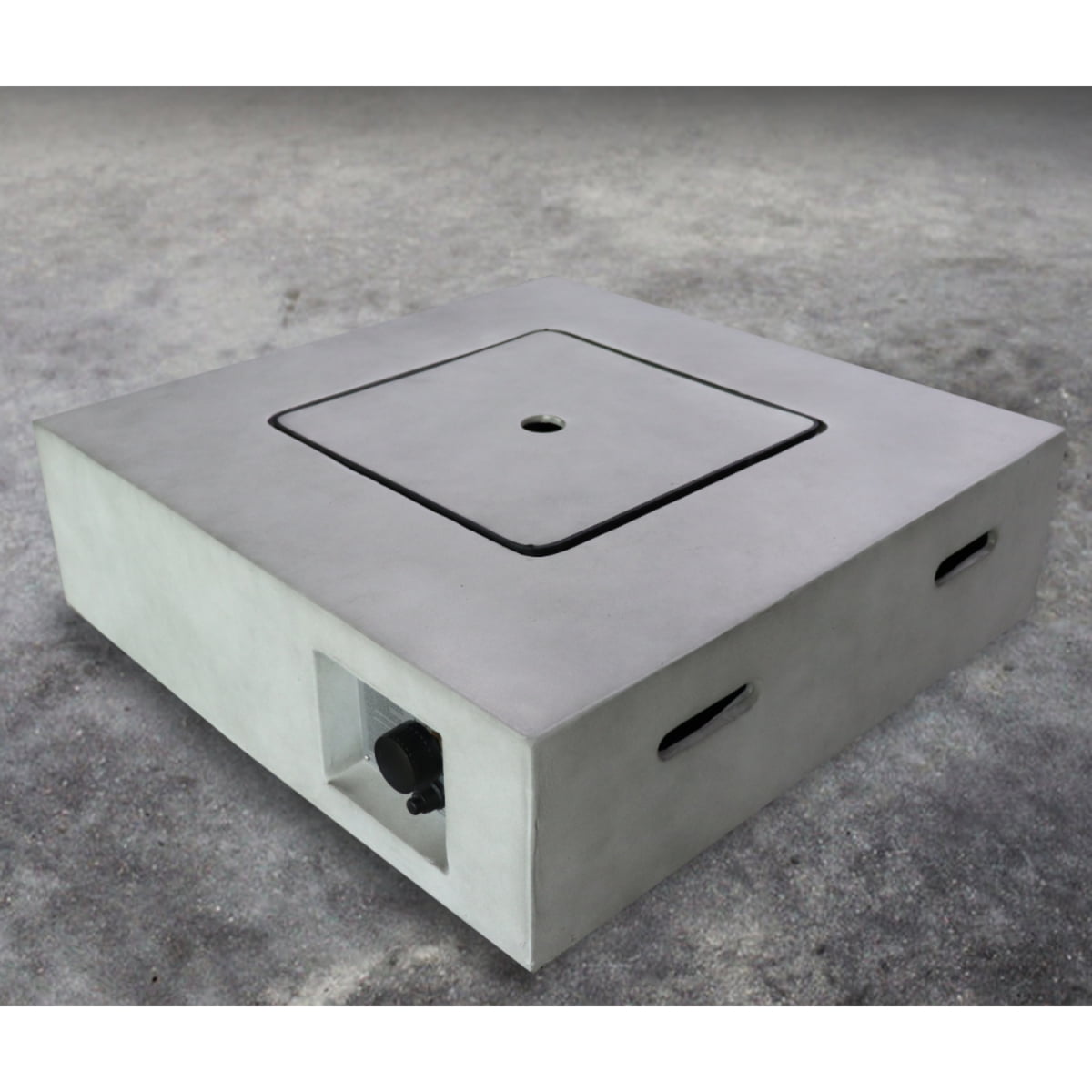 Miekor Furniture Fiber Reinforced Concrete Propane/Natural Gas Fire Pit table B5A1185