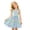 00-C383, variant on WOYY Girl's Summer Casual Dress Stylish Sundress with Adjustable Straps, Black