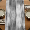 thumbnail image 5 of Table Runners 90 Inches Long Dress Scarves, Grey Ombre Farmhouse Coffee/Dining/Kitchen Table Runner for Living Room, Vintage Simple Abstract Gradient Mottled 13x90 Inch, 5 of 9