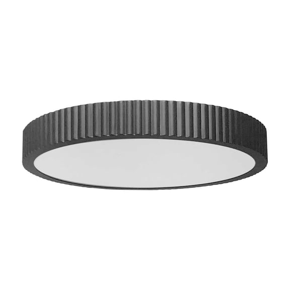 NBO-1830LEDFH-MB Dainolite Nabisco - 18 Inch 30W 1 LED Flush Mount-Matte Black Finish