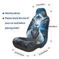thumbnail image 3 of Honeii Forest Meditating Goat Print Car Seat Cover,Car Interior Covers,Universal Fit Seat Protector, Compatible with Most Cars, SUVs, Trucks, and Vans, 3 of 5