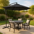 thumbnail image 2 of Sombrilla Plegable Para Jardin Playa Y Exteriores Metalica (Gris), 2 of 9