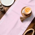 thumbnail image 5 of Pink Simple Background Table Runner 90 Inches Long,Kitchen Dining Tablerunners Pure Color Monochrome Linen Table Runners Dresser Scarves for Home Dinner Wedding Holiday Party Decor, 5 of 9