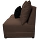thumbnail image 4 of Love Seat El Bazar Store Orlando Chocolate Tela Lino nacional, Sillon 2 plazas, Modular, 4 of 5