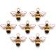 thumbnail image 1 of 10 colgantes de abejas de aleación esmaltada, adornos colgantes de abejas, accesorios de joyería coloridos, 1 of 3