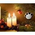thumbnail image 2 of Ceramic Paw Print Christmas Ornament "Only My Cat Understands", 2 of 2
