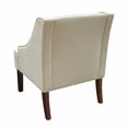 thumbnail image 2 of HomePop Fauteuils de Salon à Accoudoirs Incurvés, Velours Crème, 2 of 2