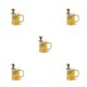 thumbnail image 1 of Infusor de té Ounissouiy colador de silicona dinosaurio Amarillo 5Conjunto, 1 of 6