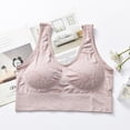 thumbnail image 5 of Gubotare Sports Bras for Women Plus Size Seamless Bras for Women Push Up Adjustable Bras Cozy Ribbed Wireless Full Support Sports Bra Plus Size (Red,One Size), 5 of 5