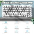 thumbnail image 2 of AJAZZ AK820 Mechanical Keyboard with CNC Knob Control, 75% ANSI Layout, 81Keys Gasket Mount Wired Gaming Keyboard, 5 Sound Absorbing Foam Hot-swap for PC, MAC, 2 of 9