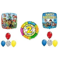 PAW PATROL Chase Dog 2nd #2 11 Piece Birthday Party Mylar Latex Balloons Bouquet Set D