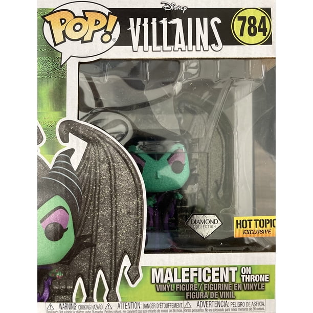 Funko POP Villians Maleficent ON Throne Diamond Glitter HOT Topic Exclusive Funko -