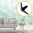 thumbnail image 1 of OUNONA 4Pcs Triangle Metal Legs for Furniture Black Sofa Support Feet Replacement, 1 of 8