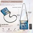 thumbnail image 7 of HELLHERO Dolphins Sling Bag Satchel Bag, Waterproof Lightweight Purse Satchel Durable for Daily Travel Use, 7 of 7