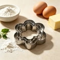 thumbnail image 5 of Stainless Steel Flower Cookie Cutter Set, 3-Size Baking Cutters for Fondant and Dough, 1PC (Flower), 5 of 5