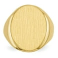 thumbnail image 4 of 14k Yellow Gold 20.0x16.5mm Mens Signet Ring Man   For Dad Mens  For Him, 4 of 9