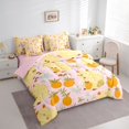 thumbnail image 2 of Erosebridal Yellow Funny Capybara 7-Piece Twin Bedding Sets,Cute Orange Pattern Bedding Comforter Set For Capybara Lovers ,Reversible Pink, 2 of 7