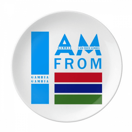 

I Am From Gambia Plate Decorative Porcelain Salver Tableware Dinner Dish