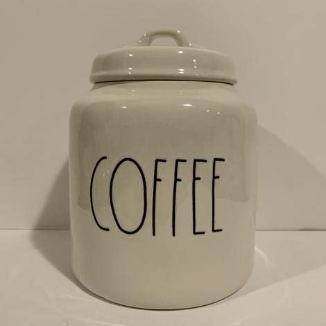 Rae Dunn Boîte à Café - Céramique - Lavable au Lave-Vaisselle - Très rare!