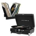 thumbnail image 1 of Tocadiscos Maleta Victrola Negro con Soporte a Juego y Bluetooth, 1 of 6